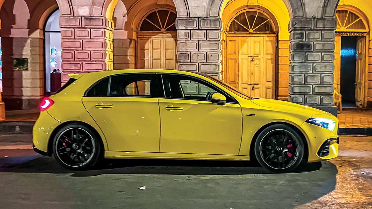 Mercedes AMG A 45 S Side View Static1