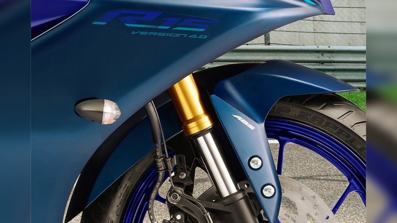 Yamaha YZF R15 V4 Front Suspension View
