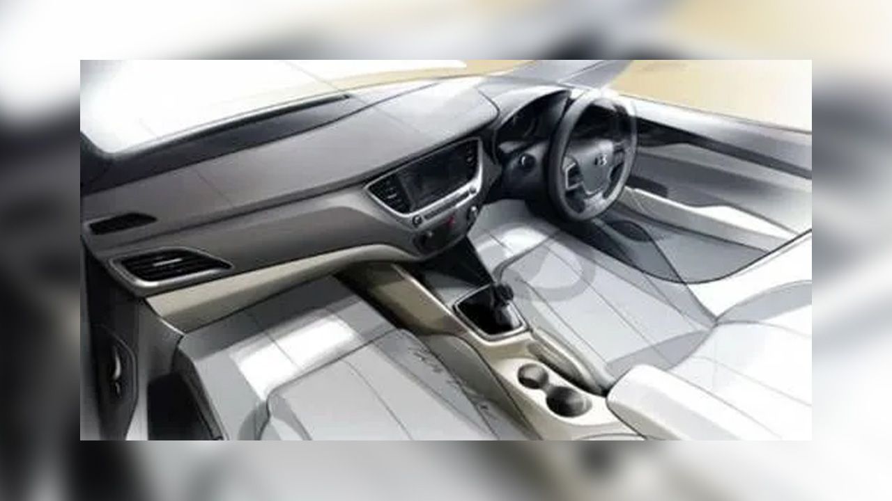 2017 Hyundai Verna Interior Sketch 500x261