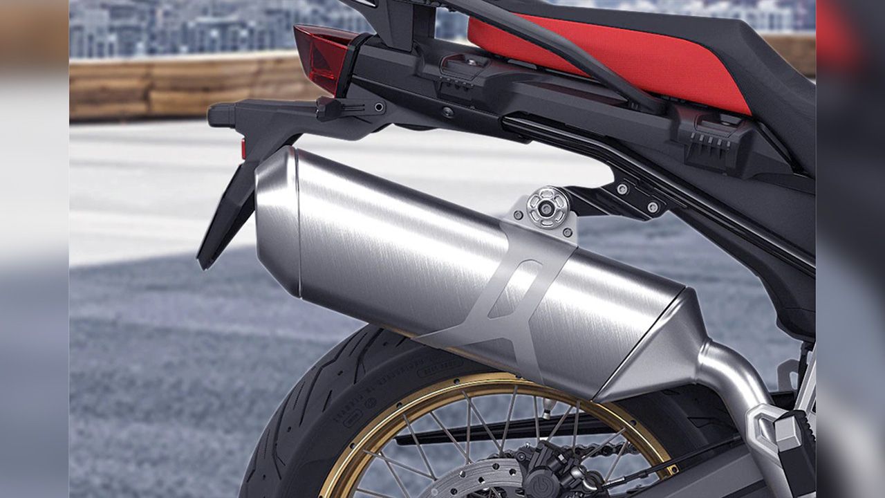 BMW F850 GS Exhaust View