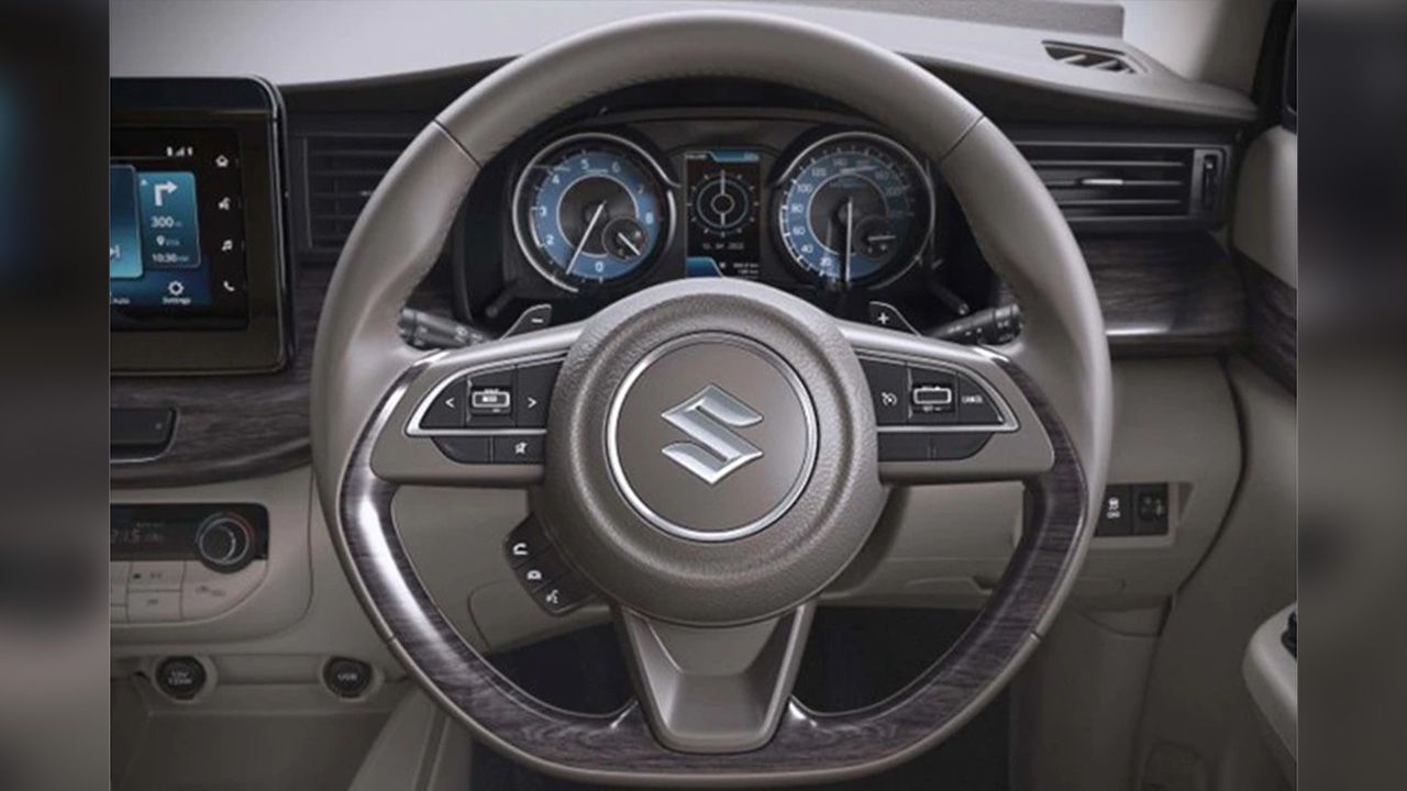 Maruti Suzuki Ertiga Steering Close Up