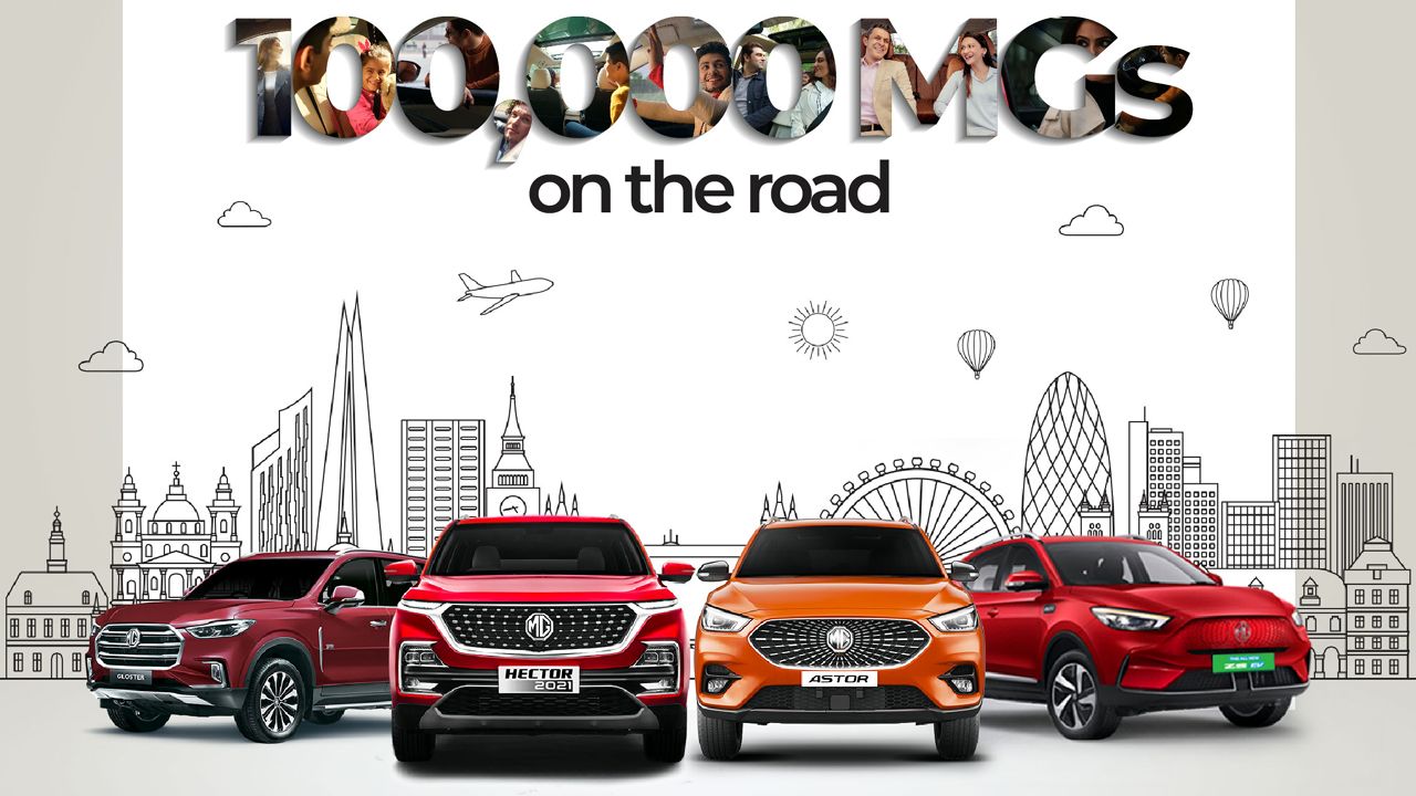 One Lakh MG Cars On Indian Roads