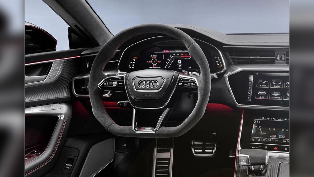 Audi RS7 Steering Close Up