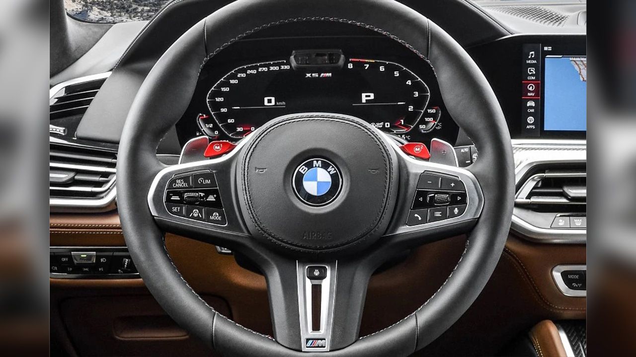 BMW X5 M Steering Close Up