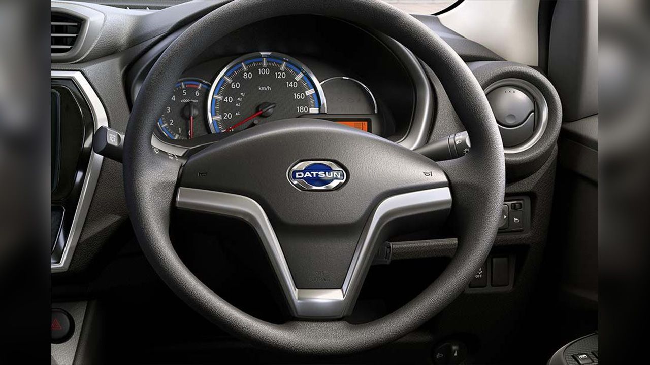 Datsun Go Steering Close Up