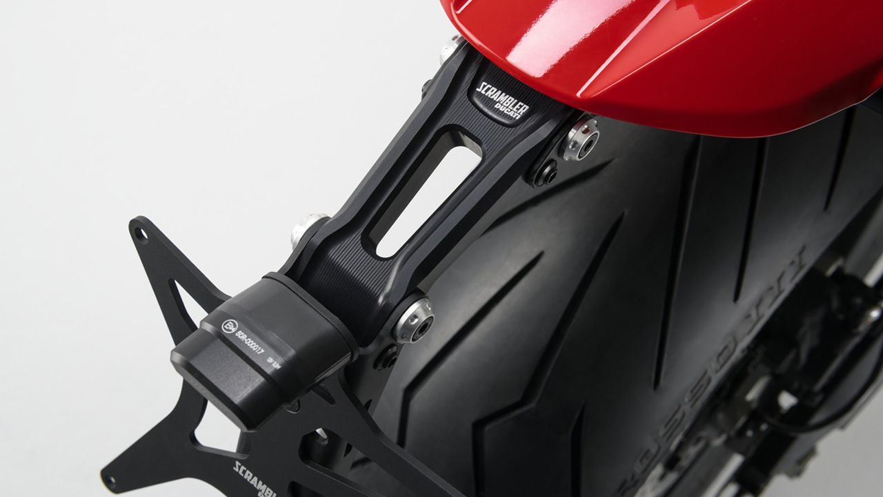 Ducati Scrambler Urban Motard Accessories Aluminium number plate support