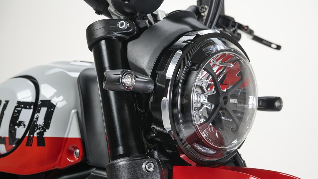 Ducati Scrambler Urban Motard Accessories Billet aluminium headlight trim