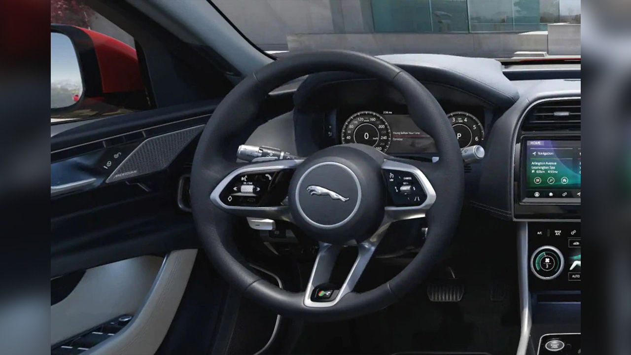 Jaguar XE Steering Close Up