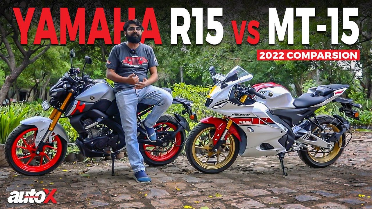 Yamaha R15M Vs MT 15 V2 Performance Handling Ergonomics Comparison Test Review 2022 AutoX