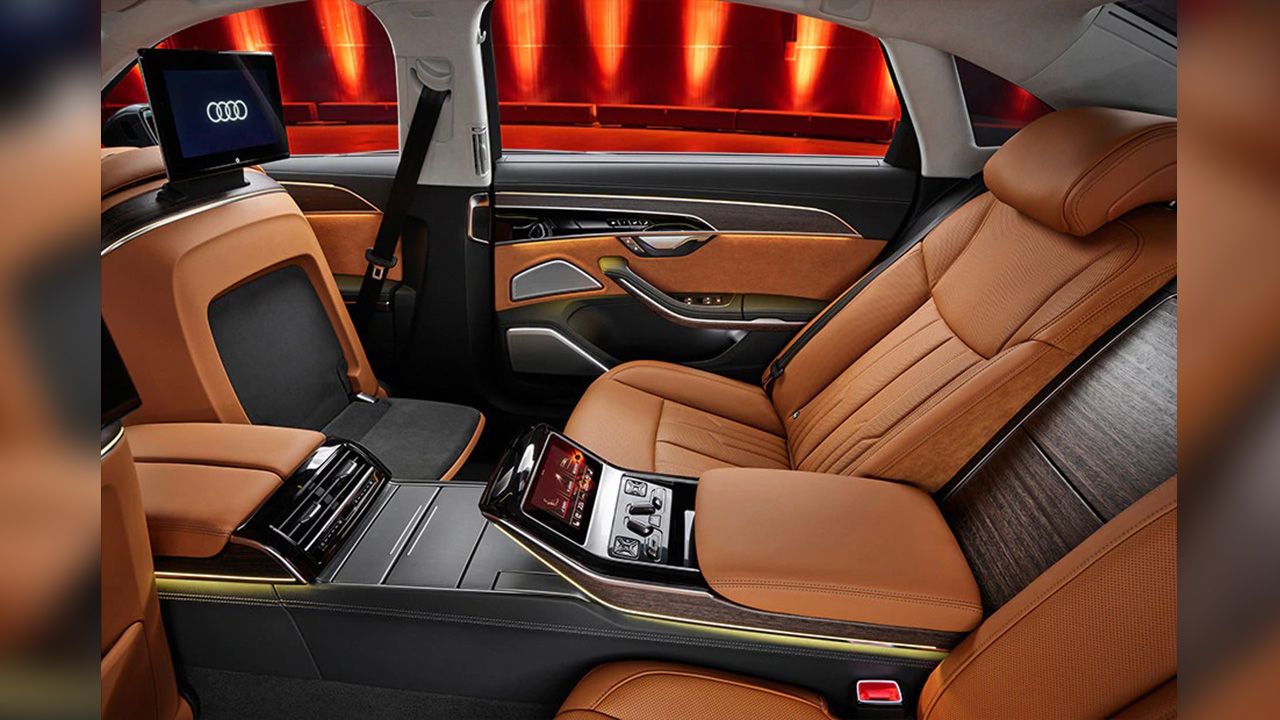 Audi A8 L Rear Interior From Right Side Door