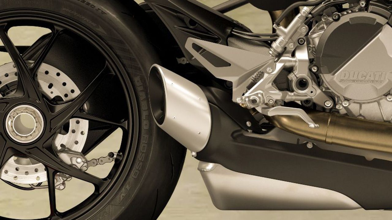 Ducati Streetfighter V2 Exhaust View