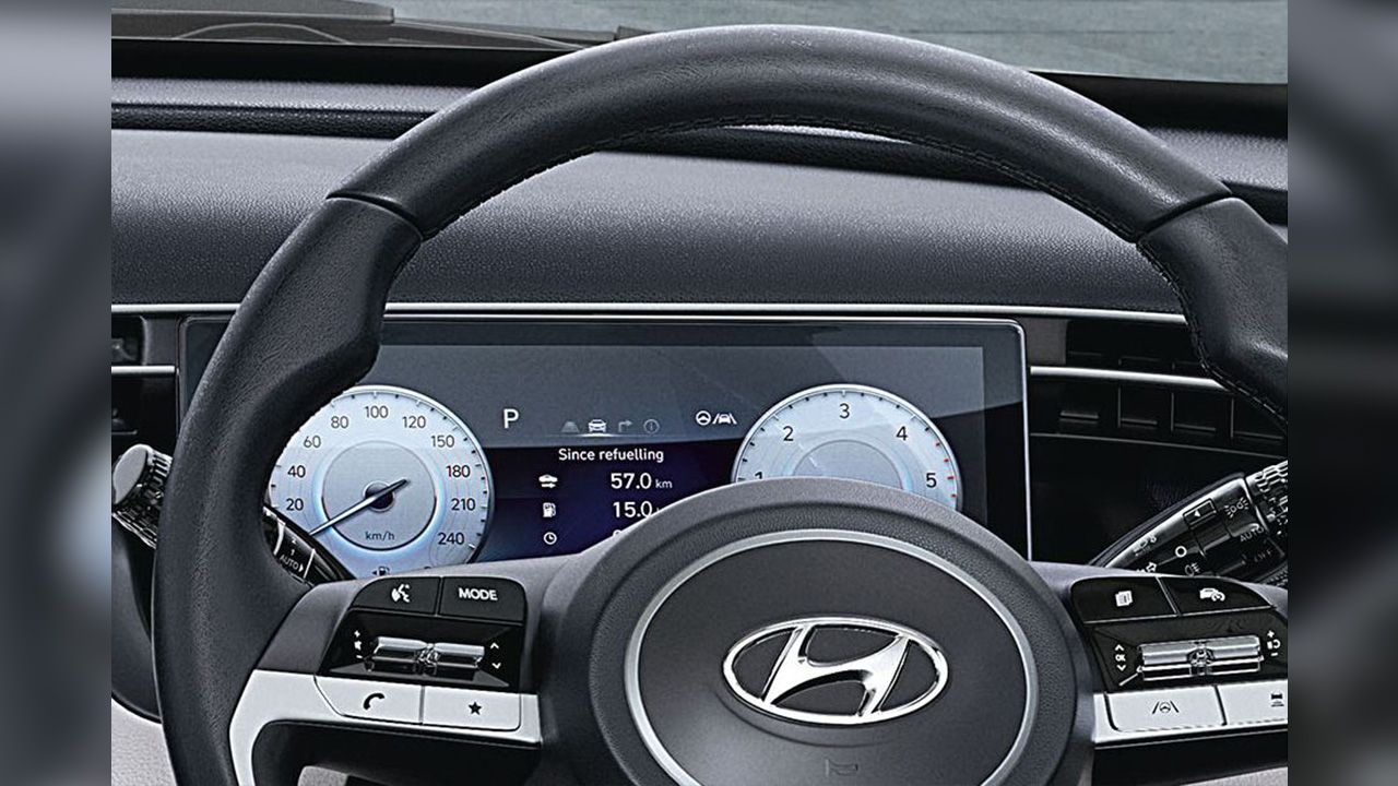 Hyundai Tucson Instrumentation Console On Start Up