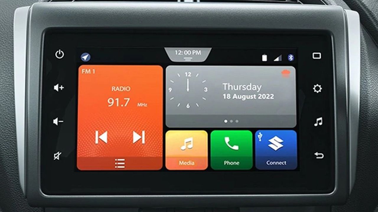 Maruti Suzuki Alto K10 Infotainment System Main Menu