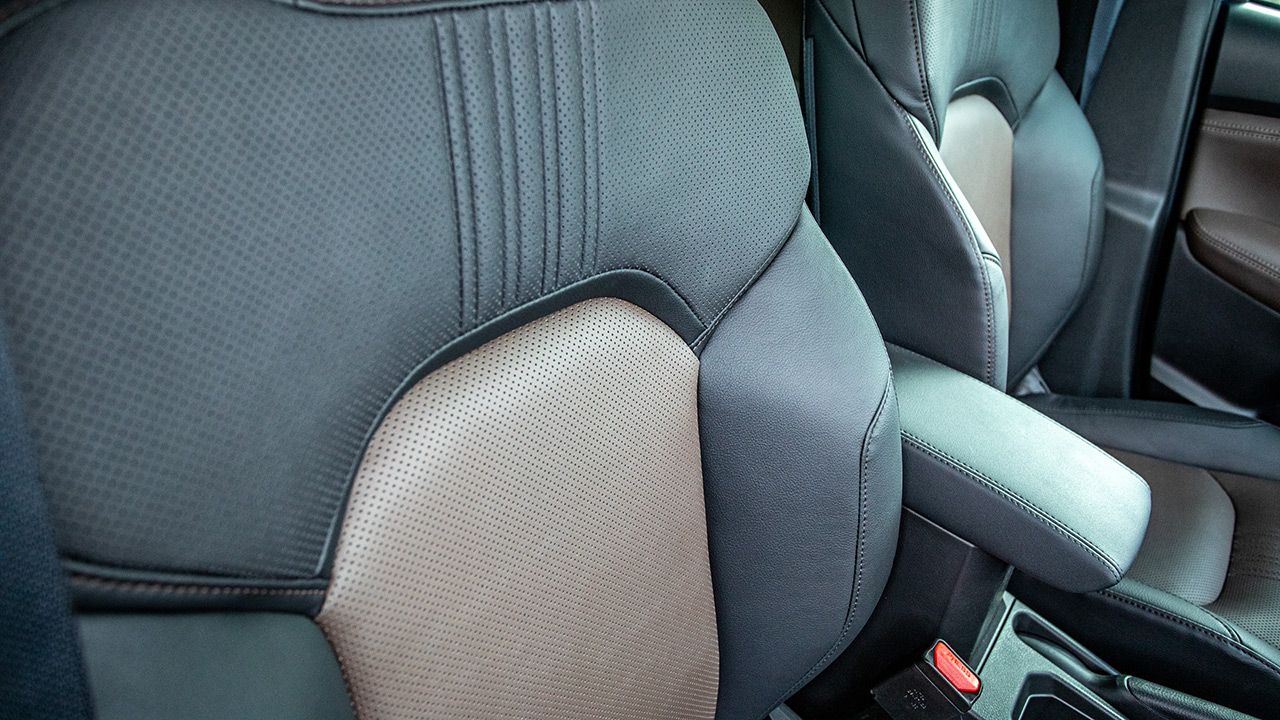 Toyota Urban Cruiser Hyryder Interior Seats Close Up