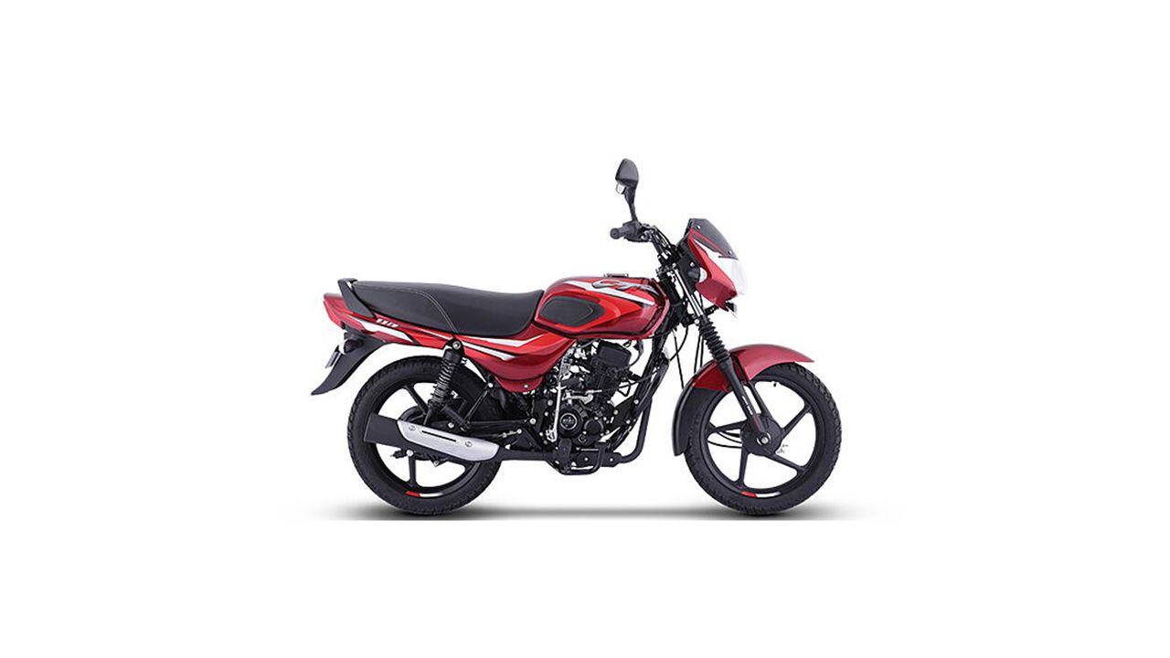 Bajaj CT 110 Gloss Flame Red with Bright Red Decals