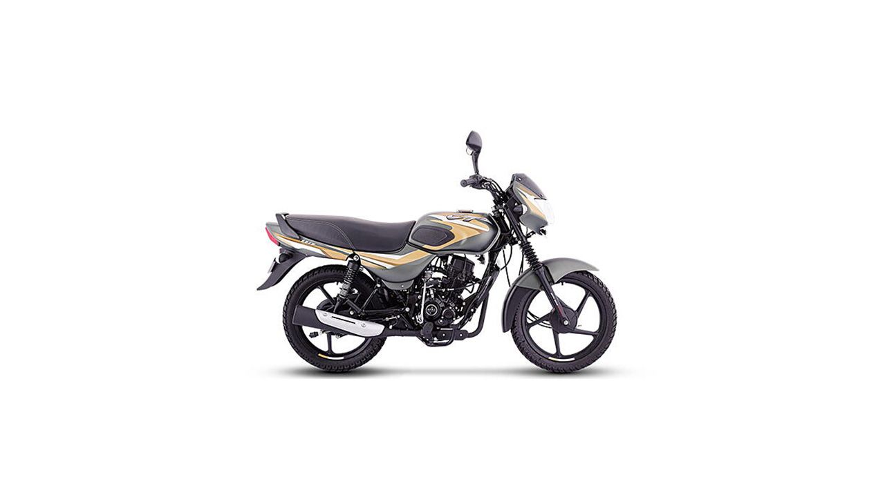 Bajaj CT 110 Matte Olive Green with Yellow Decals