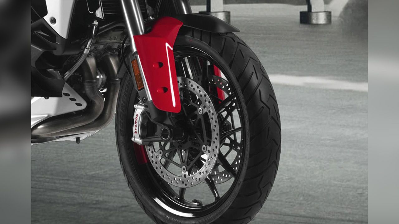 Ducati Multistrada V4 Front Tyre View