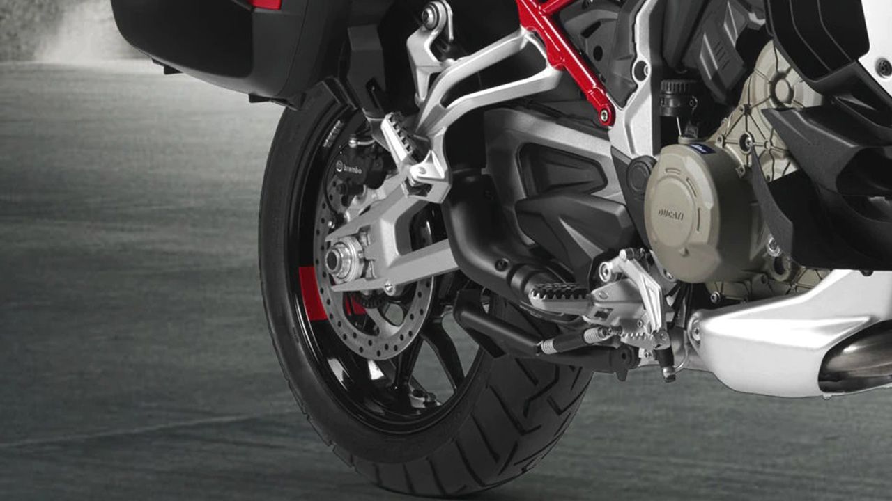 Ducati Multistrada V4 Rear Tyre View