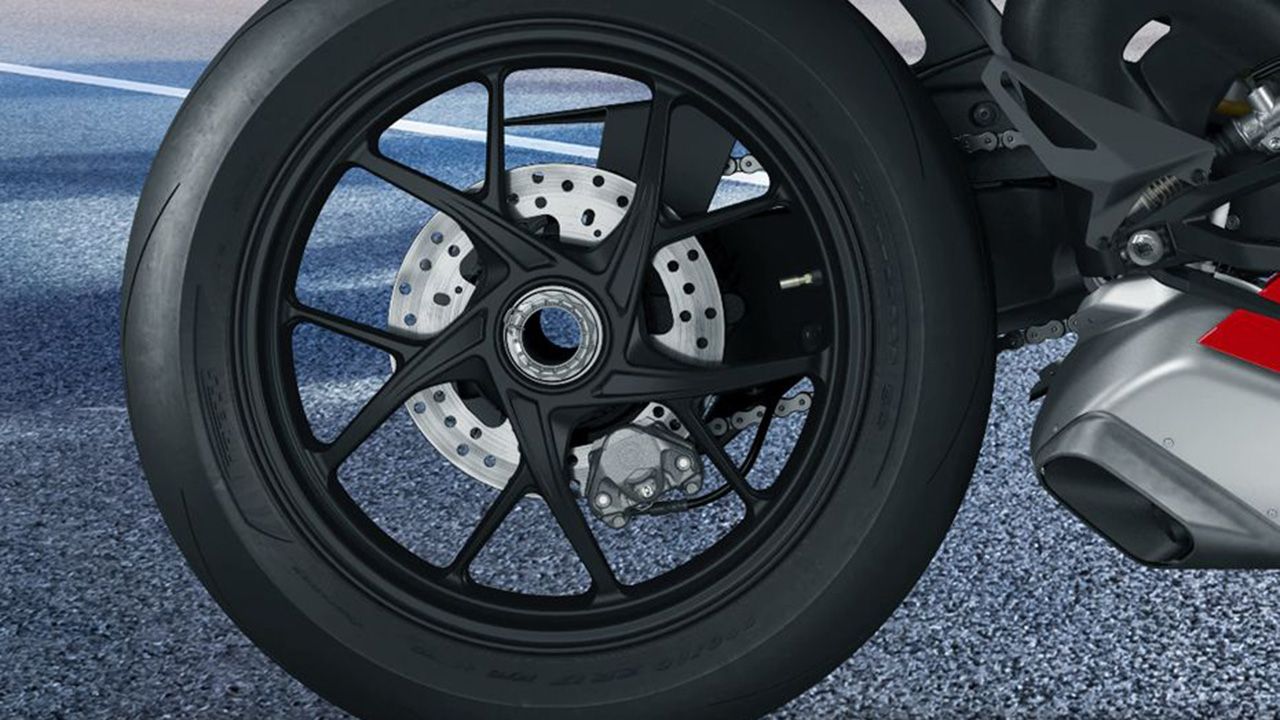 Ducati Panigale V4 Rear Tyre View