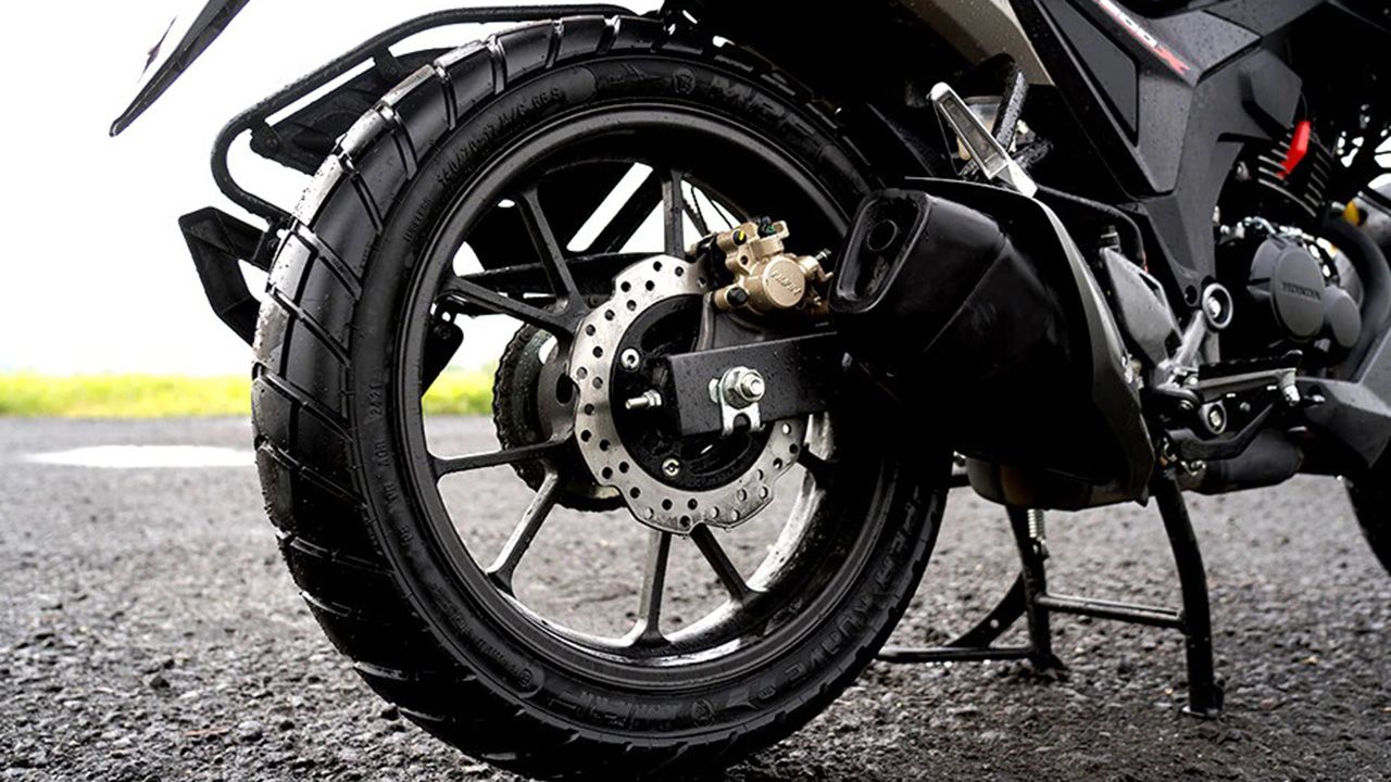 Honda CB200X Rear Tyre View