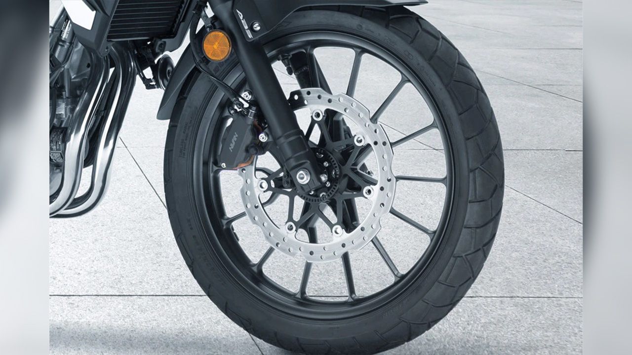 Honda CB500X Front Tyre View