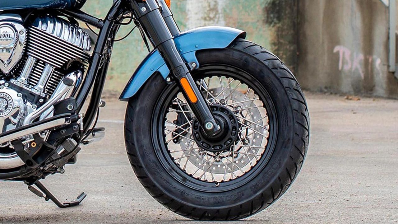 Indian Super Chief Limited Front Tyre View