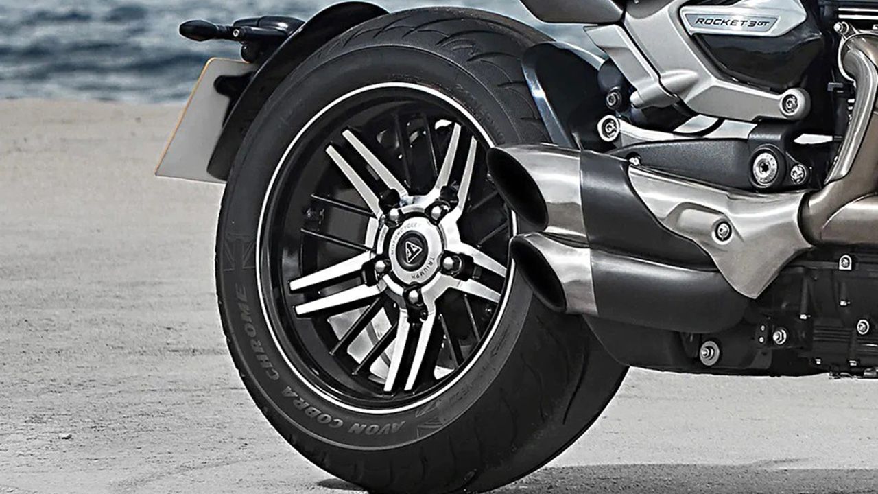 Triumph Rocket 3 Rear Tyre View