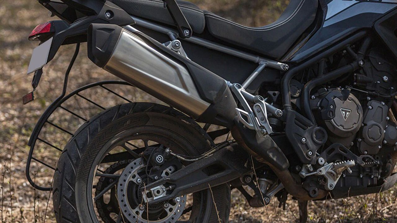 Triumph Tiger 900 Exhaust View