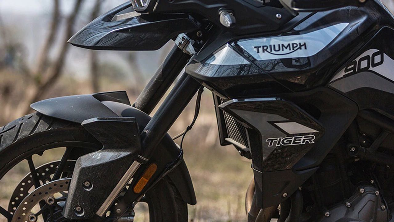 Triumph Tiger 900 Front Suspension View