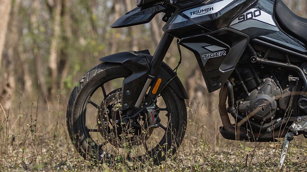 Triumph Tiger 900 Front Tyre View