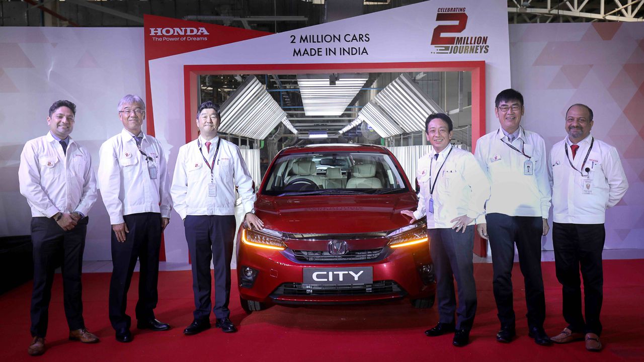 2 Million Production Roll Out Of Honda Cars India