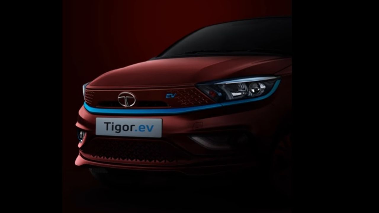 New Tata Tigor EV Red Colour