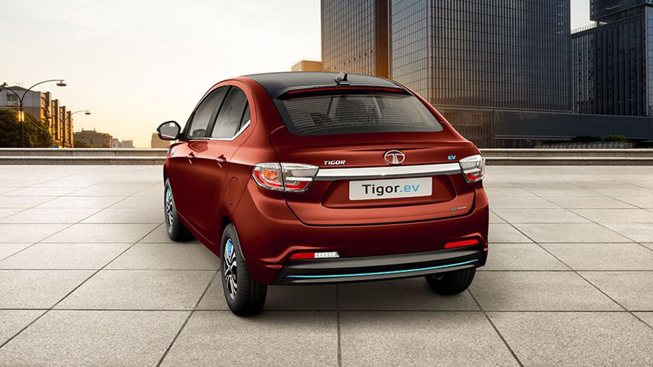 Tata Tigor EV Left Rear Three Quarter