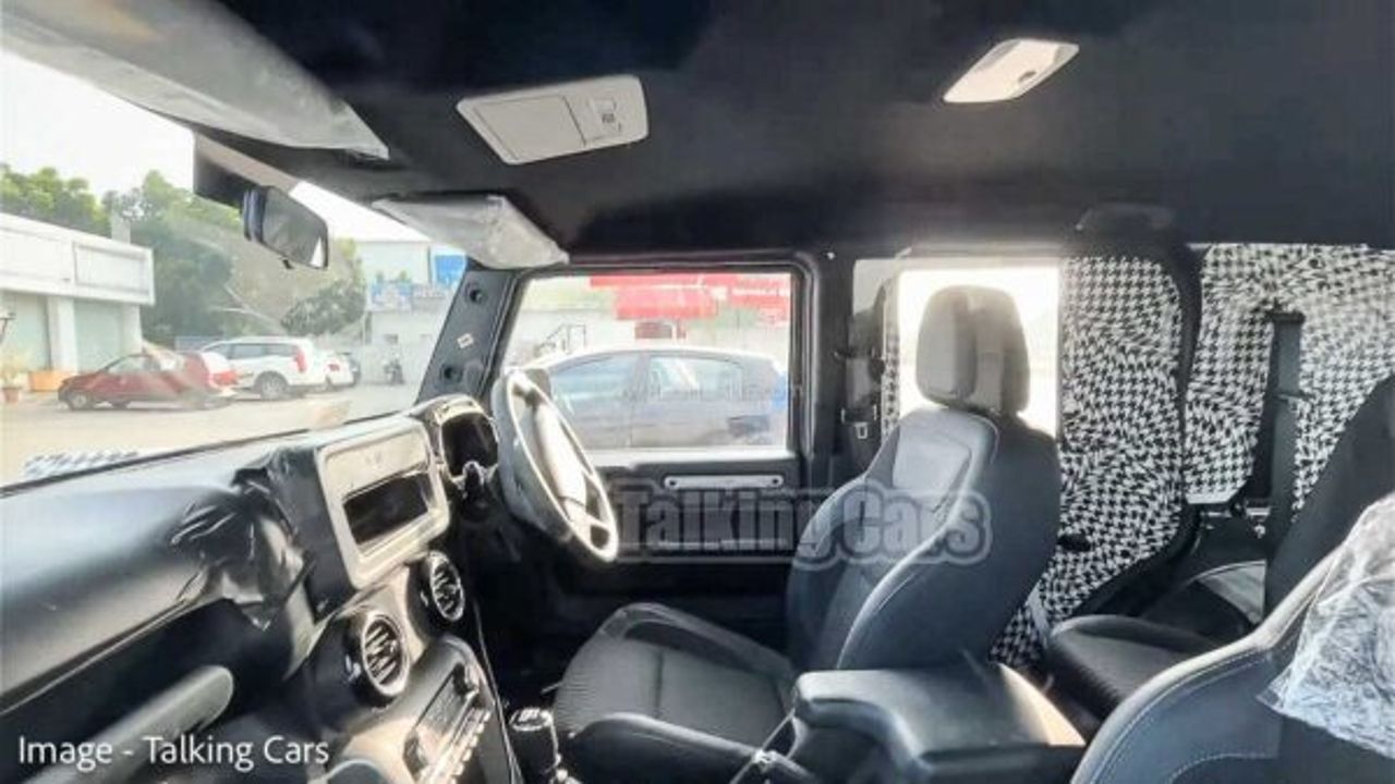 Mahindra Thar 5door Interior Spied; Seating Layout and More Details