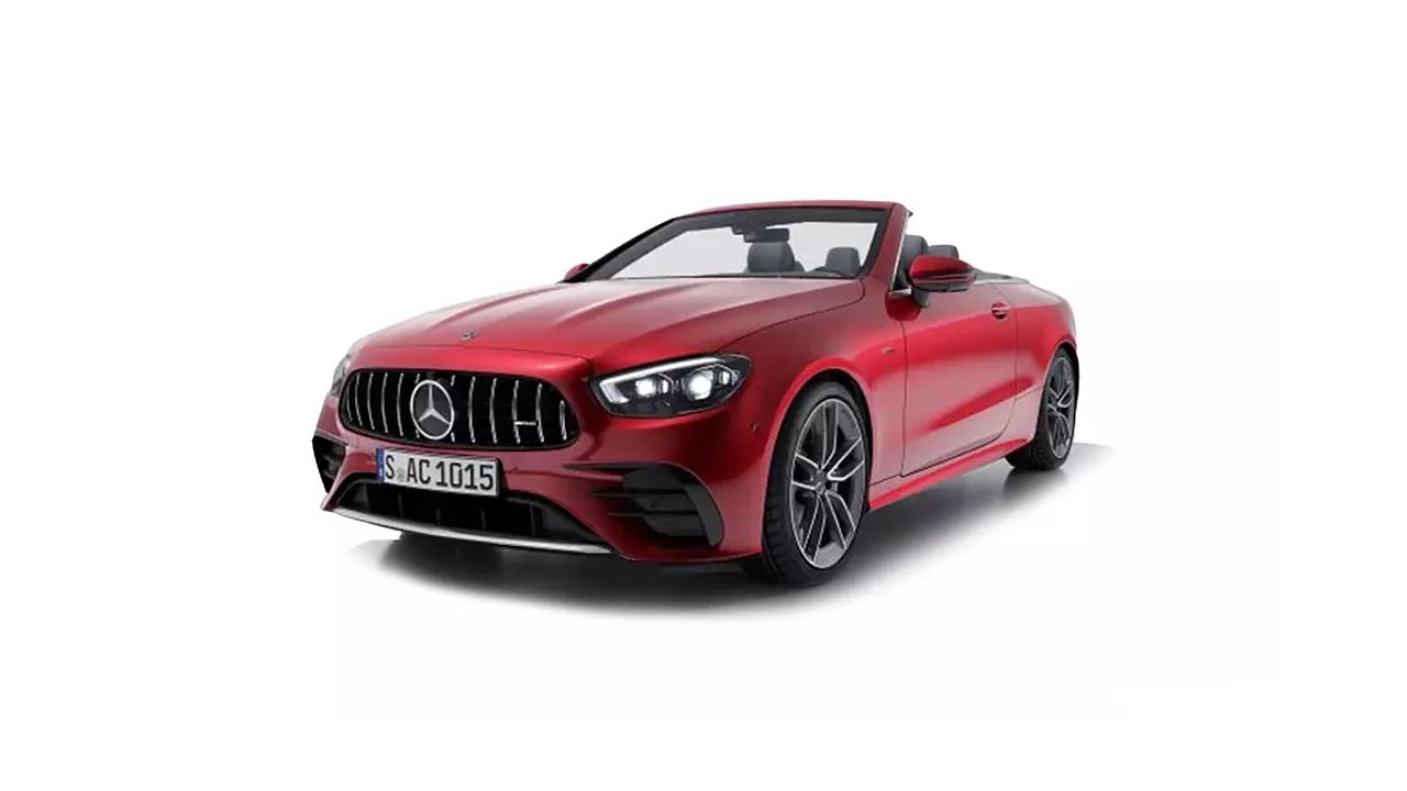 Mercedes Benz AMG E53 Cabriolet Patagonia Red Bright