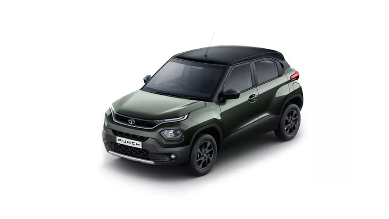 Tata Punch Foliage Green With Black Roof