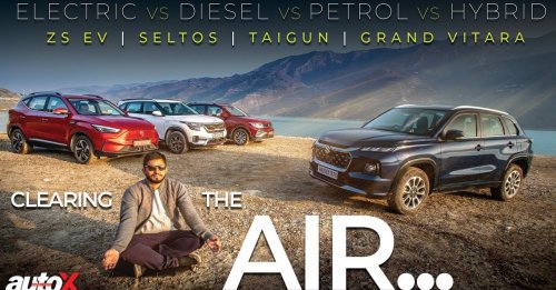 Grand Vitara Hybrid vs Seltos Diesel vs Taigun Petrol vs ZS EV | autoX