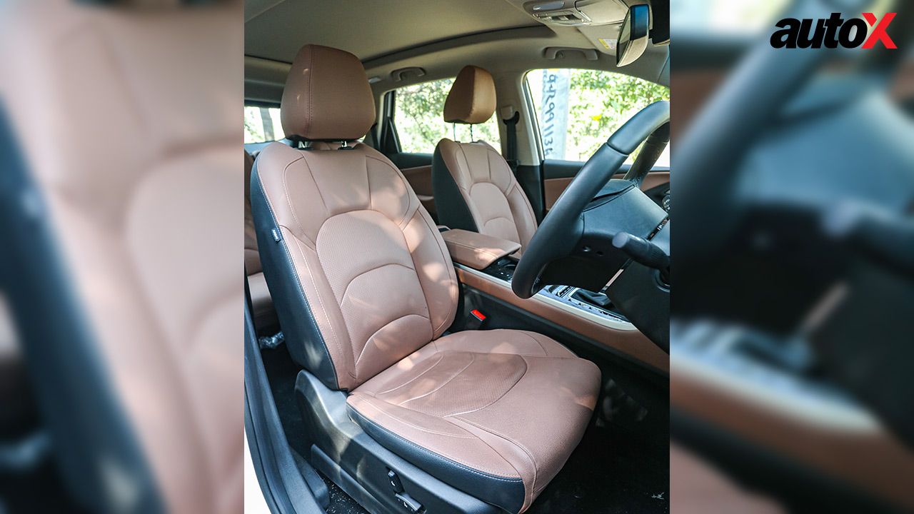 MG Hector Facelift Front Seat