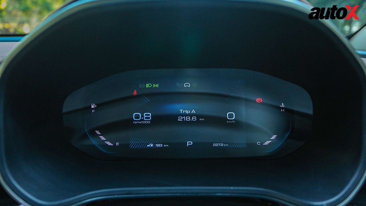 MG Hector Facelift Instrument Cluster