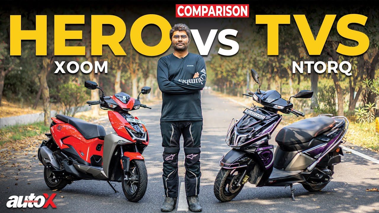 Hero Xoom vs TVS Ntorq | Scooter Comparison Test Review 2023 | autoX