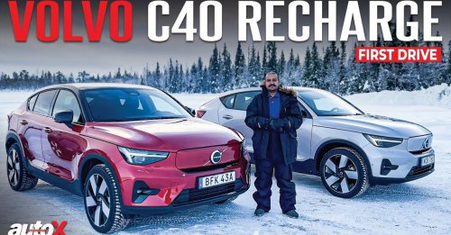 2023 Volvo C40 Recharge | Ice Drive on a Frozen Lake | autoX