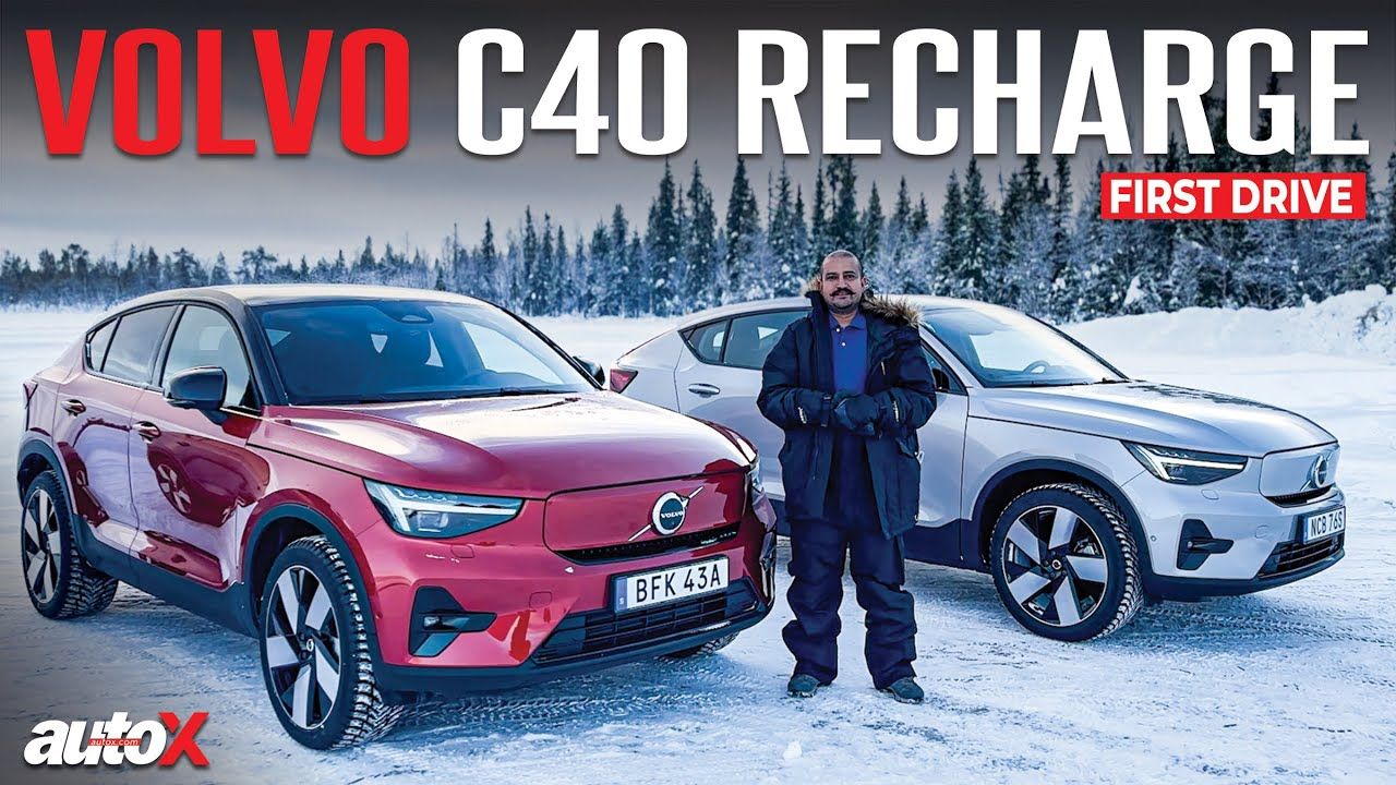 2023 Volvo C40 Recharge | Ice Drive on a Frozen Lake | autoX