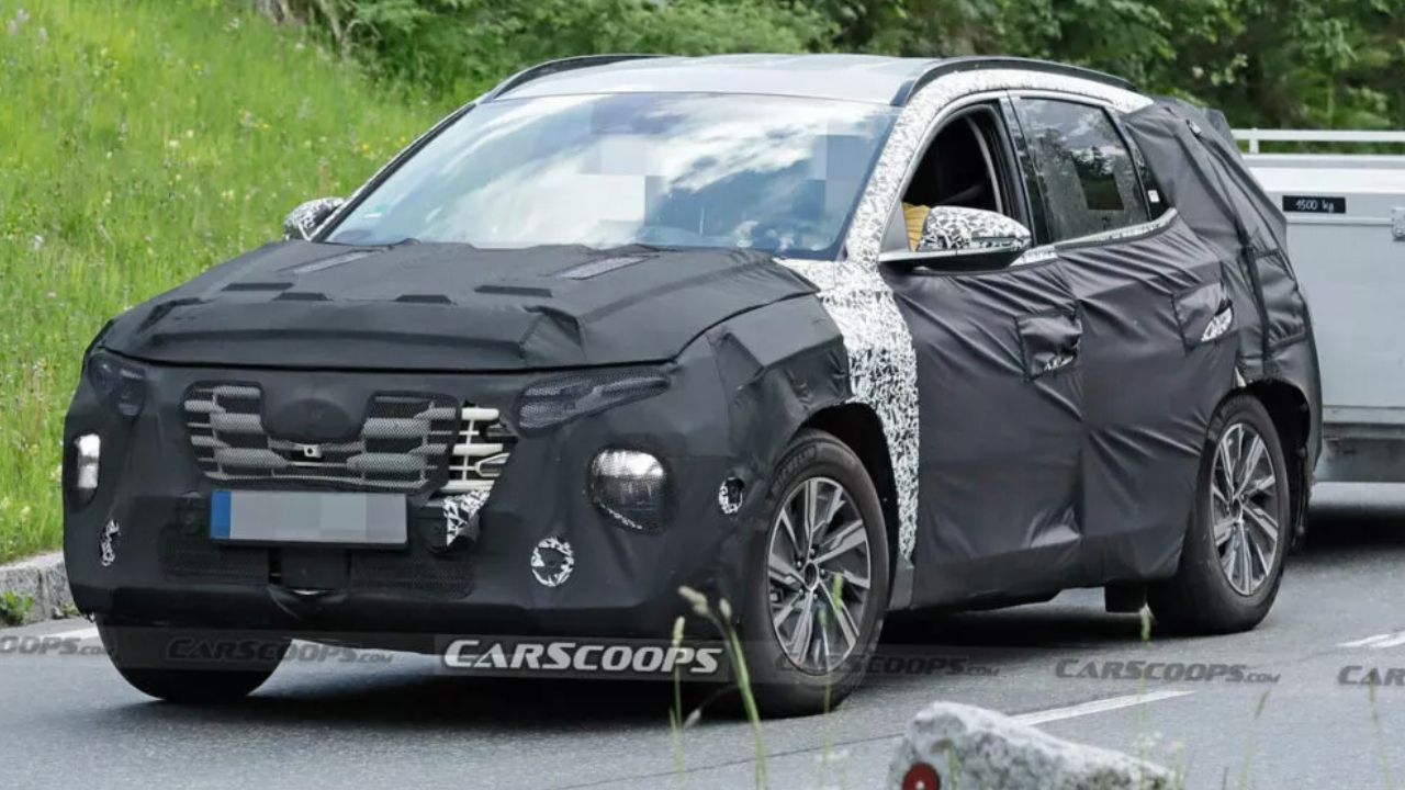 Hyundai Tucson SUV Facelift Spotted Testing; Check Details autoX
