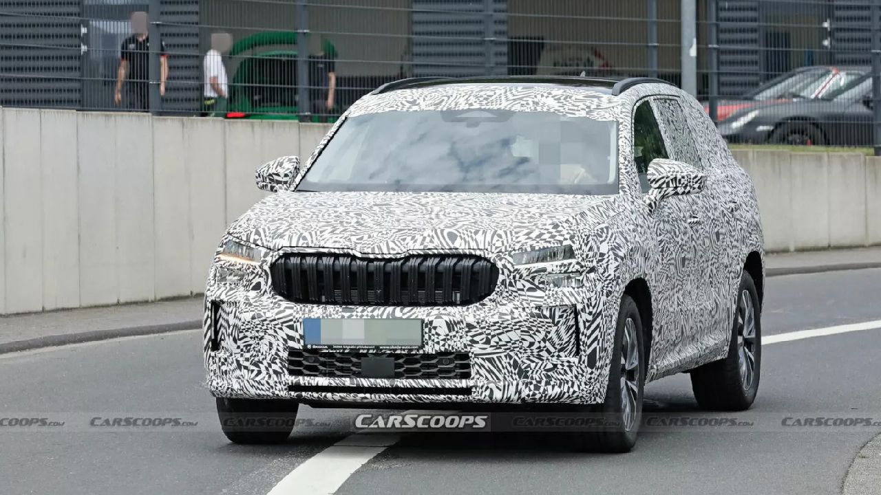 2024 Skoda Kodiaq Spotted Testing at Nurburgring, Global Debut by Late 2023  - autoX