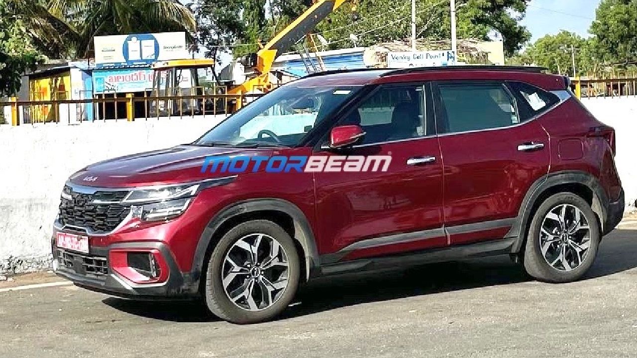 Kia Seltos Facelift Spy Shot