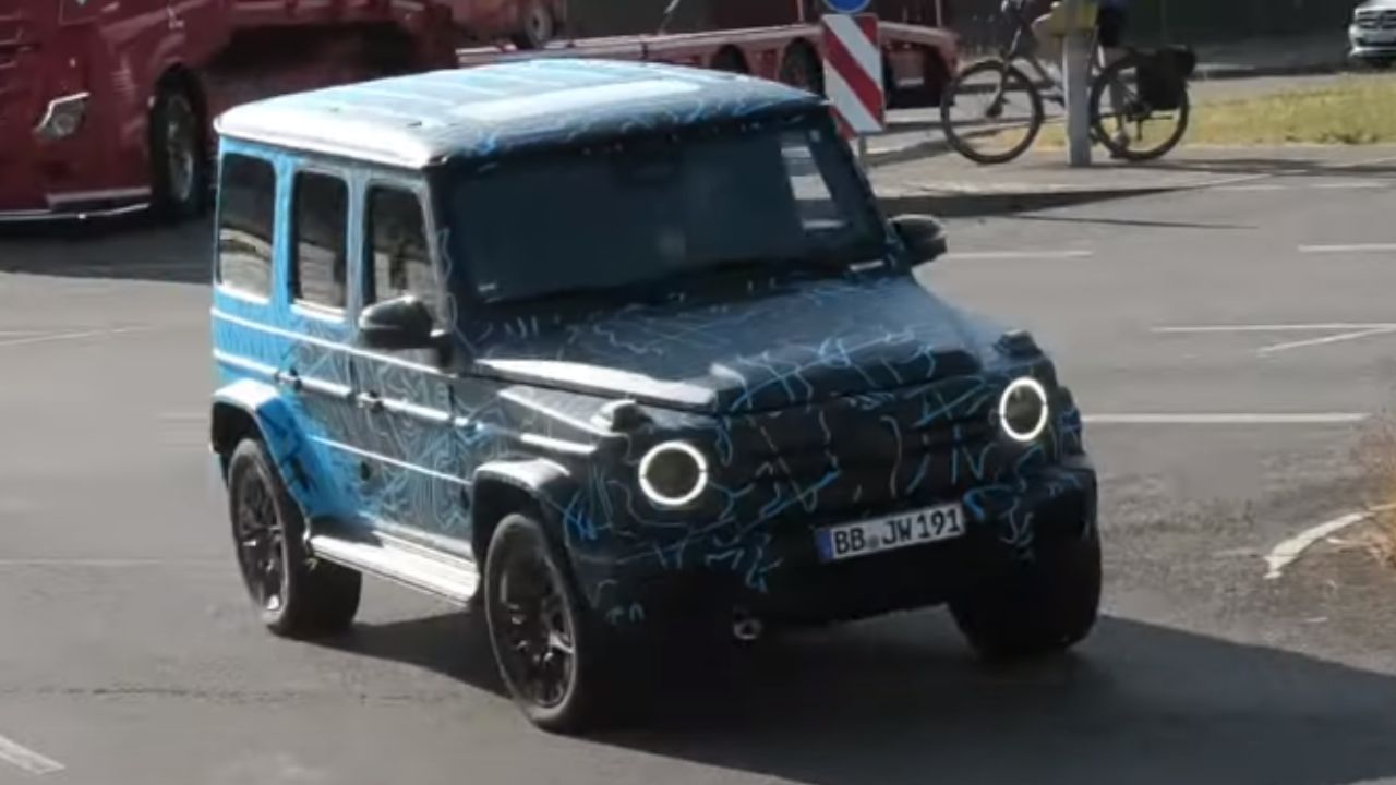 Mercedes Benz EQG Electric G Class Spied Front Angle
