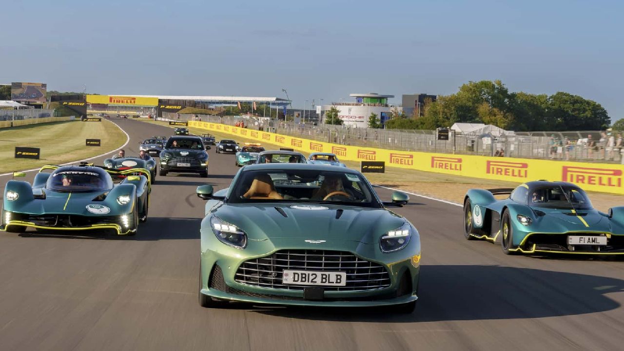 Aston Martin Celebrates 110th Anniversary by Creating Record for Most Astons on a Track Together