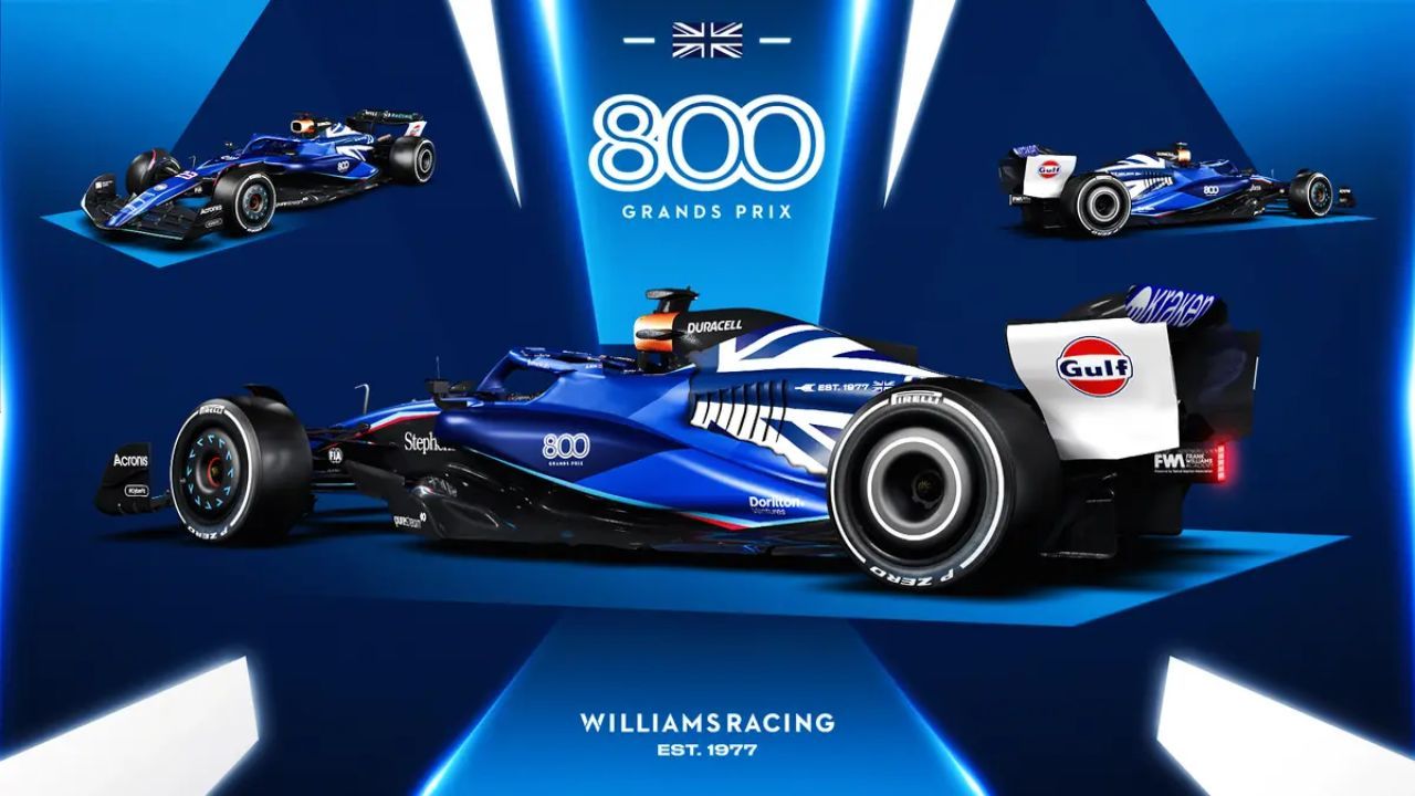 F1 British Grand Prix Williams Unveils Special Livery for Silverstone
