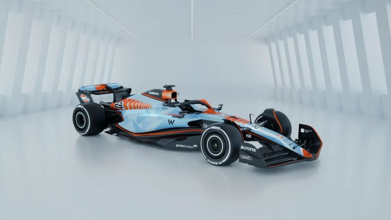 F1: Williams Reveals Special Gulf Livery Chosen by Formula 1 Fans for ...