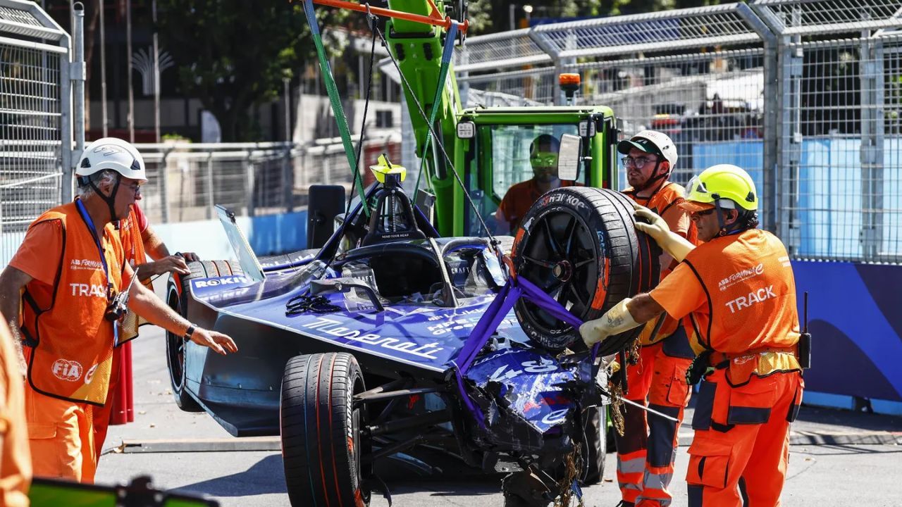 Watch: Formula E Drivers Escape Serious Injuries After High-Speed Pileup During Rome E-Prix